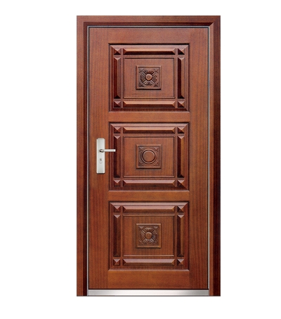 Popular steel-wooden entry door