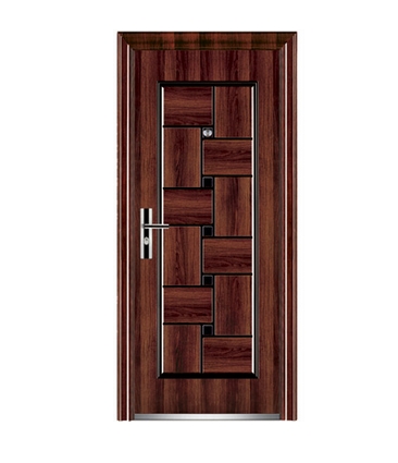 Fashion striped steel front door