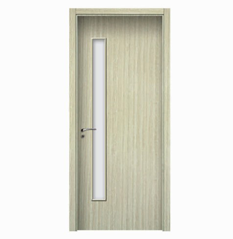 Long stripes glass WPC door