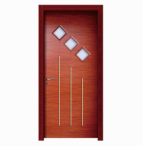 Classic simplicity glass WPC door