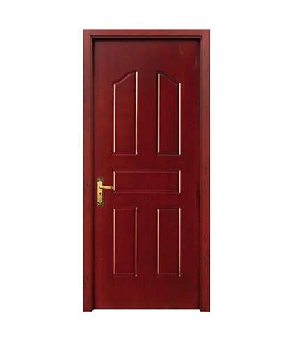 Striped wood plastic composite door