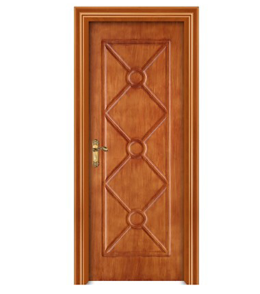 Retro diamond pattern WPC door