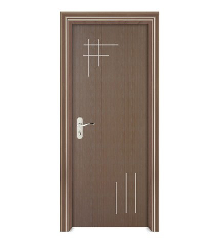 Simple lines wood plastic composite door