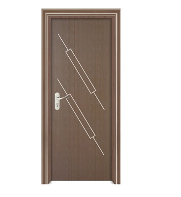 Diagonal stripes wood plastic composite door