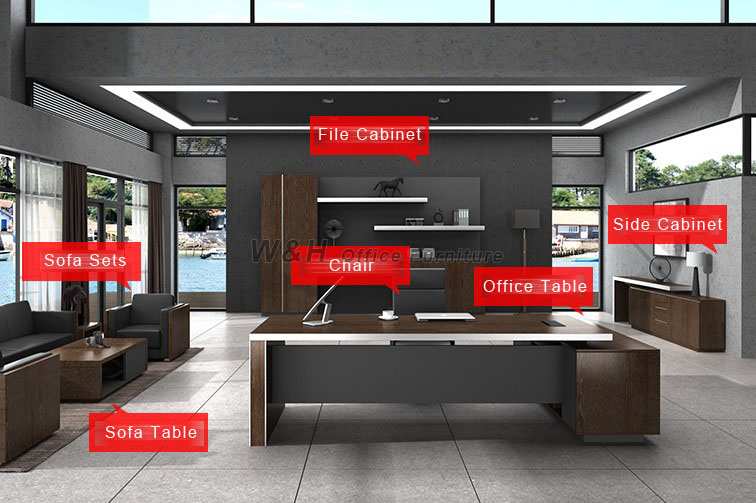 Luxury boss's office table