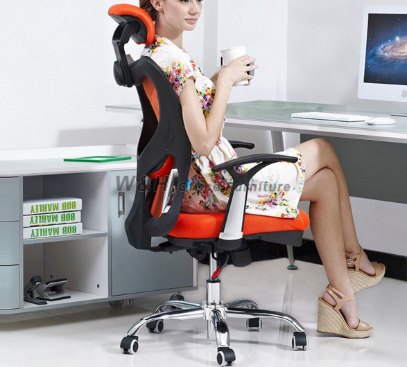 Mesh cloth fashion swivel chair