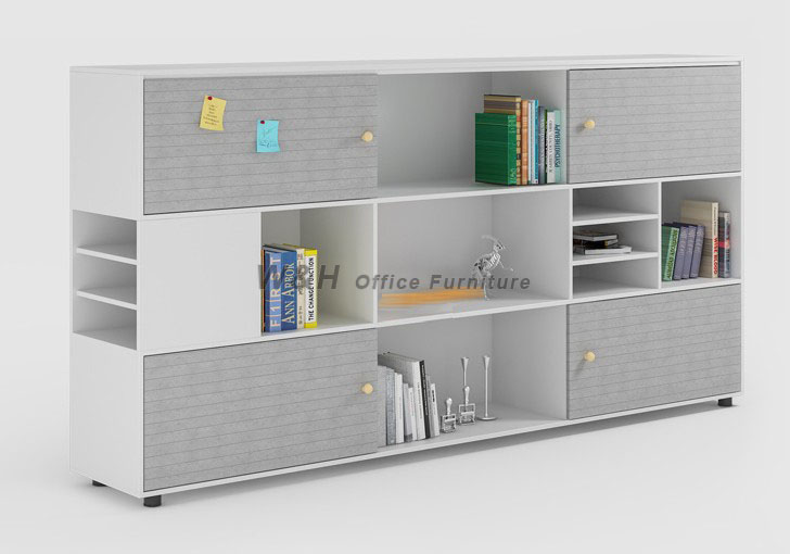 White minimalist multipurpose office file cabinet