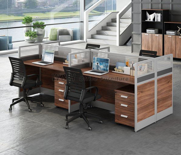 Fashion walnut style office cubicles
