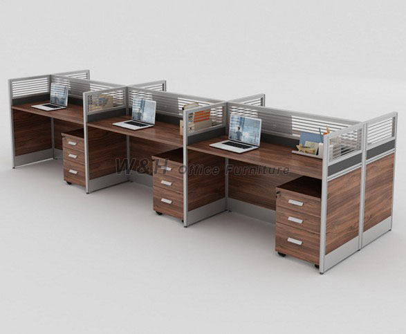 Fashion walnut style office cubicles