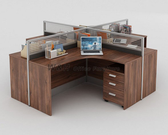 Fashion walnut style office cubicles
