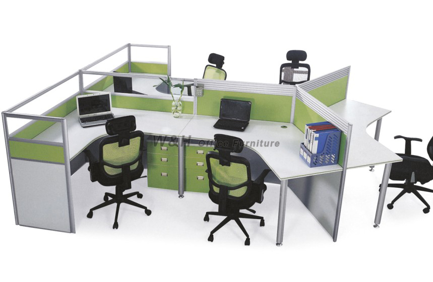 5 seats Modern office cubicles