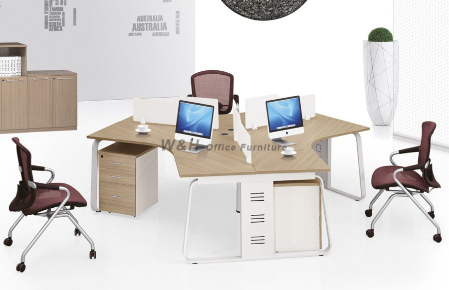 4 Seats Stylish minimalist office cubicles