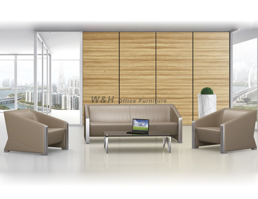 Stylish minimalist business office sofa