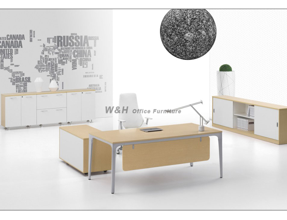 Light - colored modern manager office desk