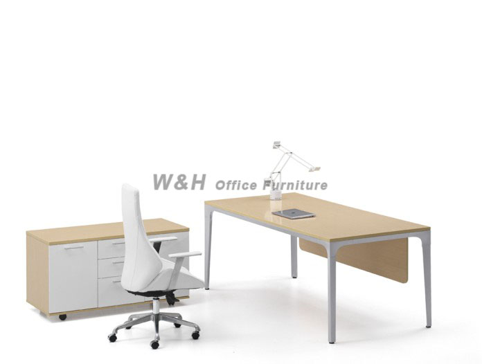 Light - colored modern manager office desk
