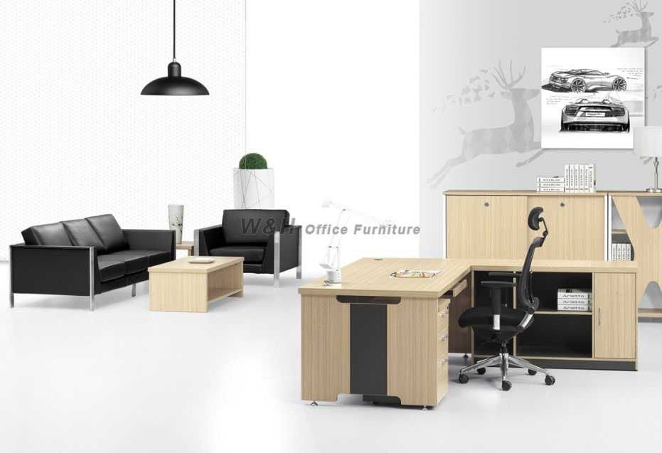 Wooden modern manager office desk