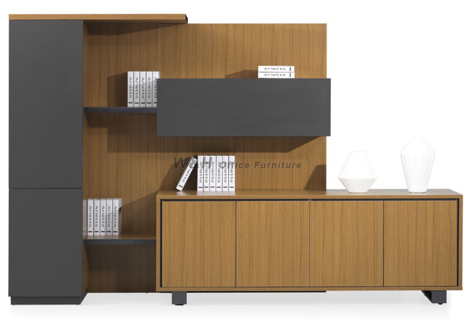 Wood grain manager office desk