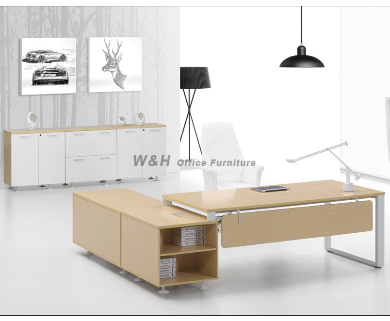 Light - colored modern manager office desk