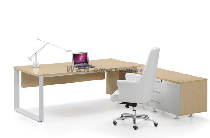 Light - colored modern manager office desk